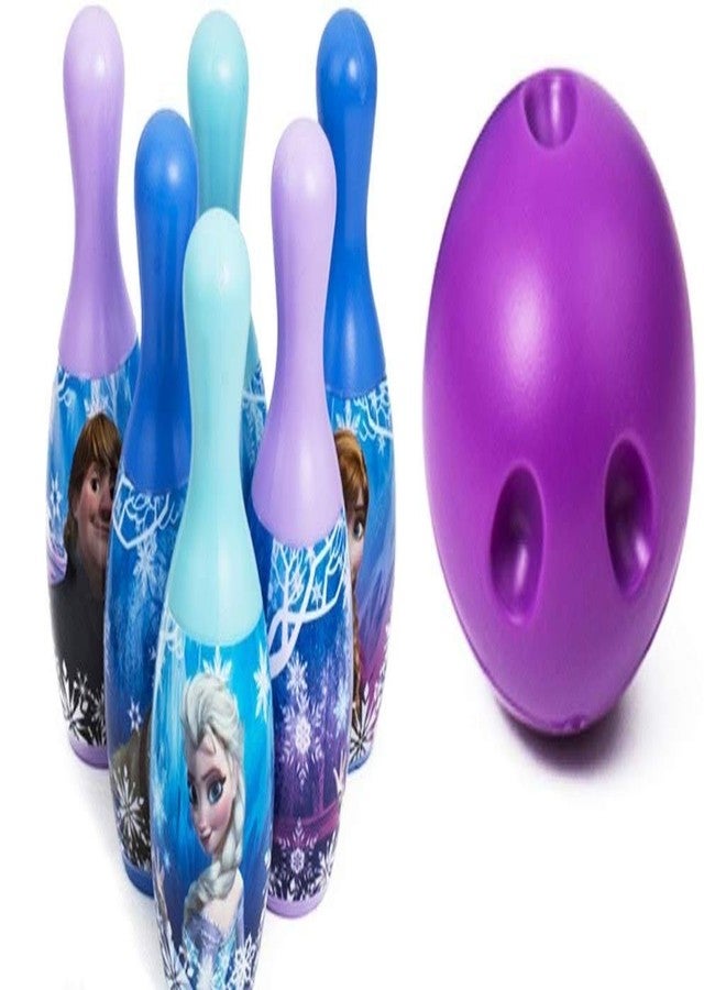 NIYANETAIL 6 Pin 1 Bowling Game Set for Kids with 6 Pin 1 Ball Sport Toys Gift for Baby Boys Girls Age 3 4 5 6 7 8.12 Years Old ABS Plastic (Frozen Bowling Set) - Image 3